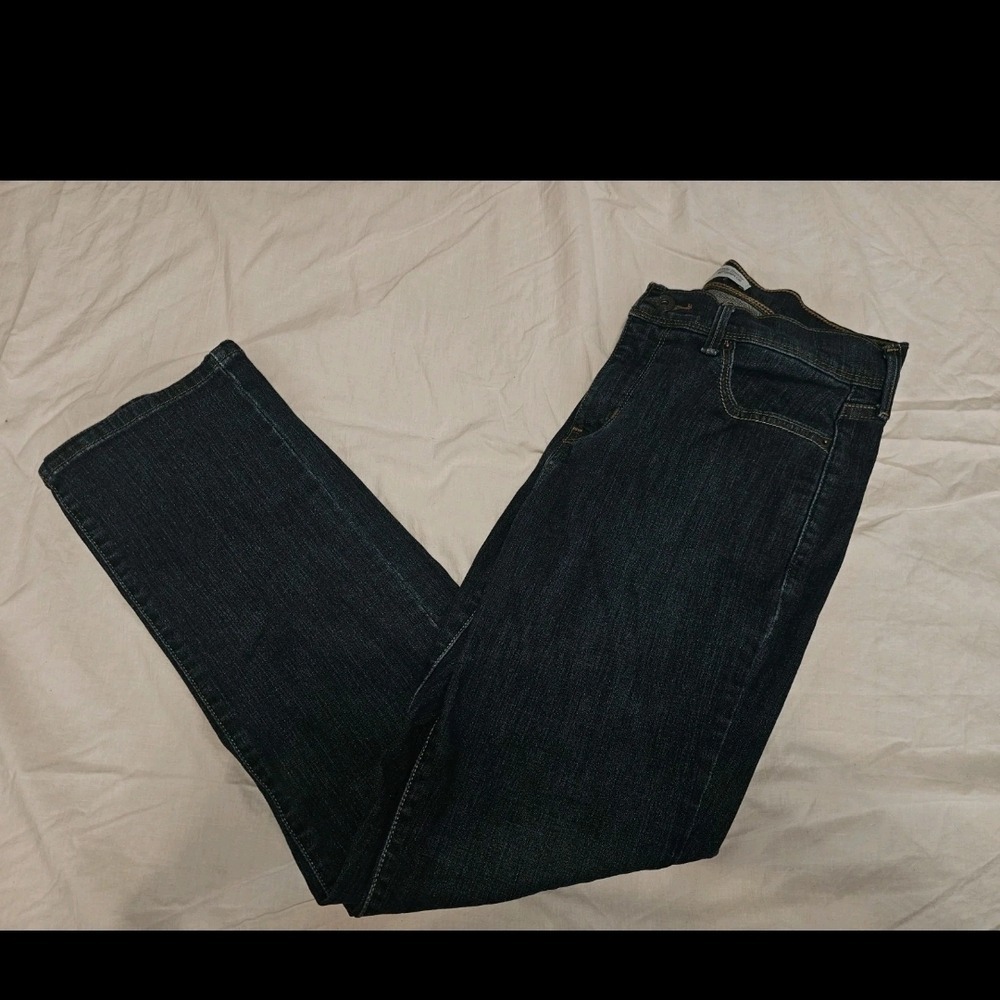 levis perfectly slimming 512 straight leg Blue Jeans dark Wash Size 10P